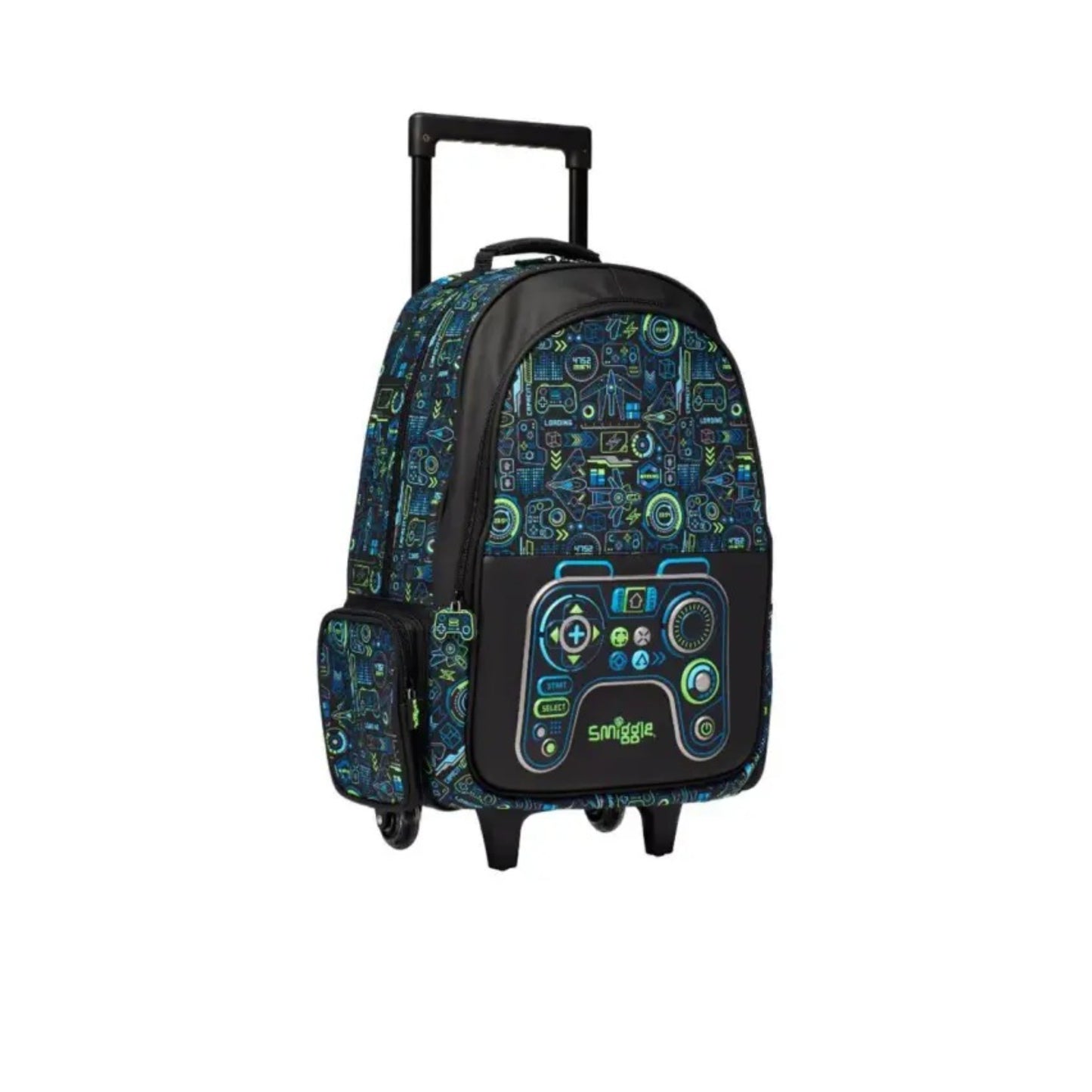 Smiggle Virtual Trolley Backpack With Light Up Wheels