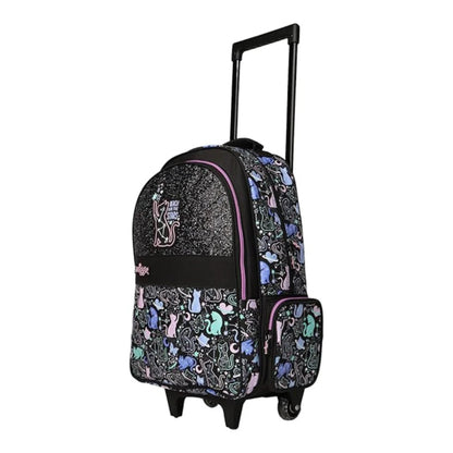 Smiggle Wild Side Trolley Backpack With Light Up Wheels