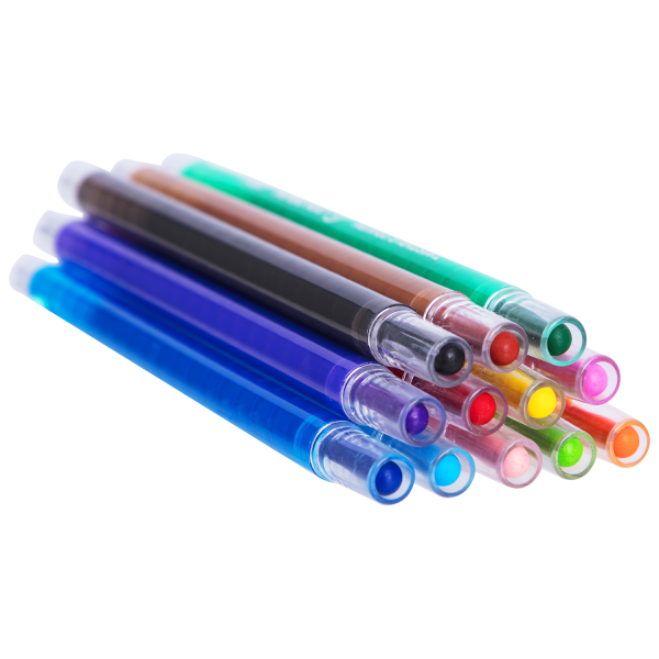 Twistable Crayon Barrel Full Length 12 Colors