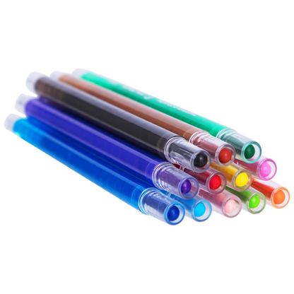 Twistable Crayon Barrel Full Length 12 Colors